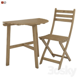 Table Chair Table chair Ikea ASKHOLMEN 02 