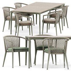 Table Chair Erica 19 chair and Mirto Outdoor table by bebitalia 