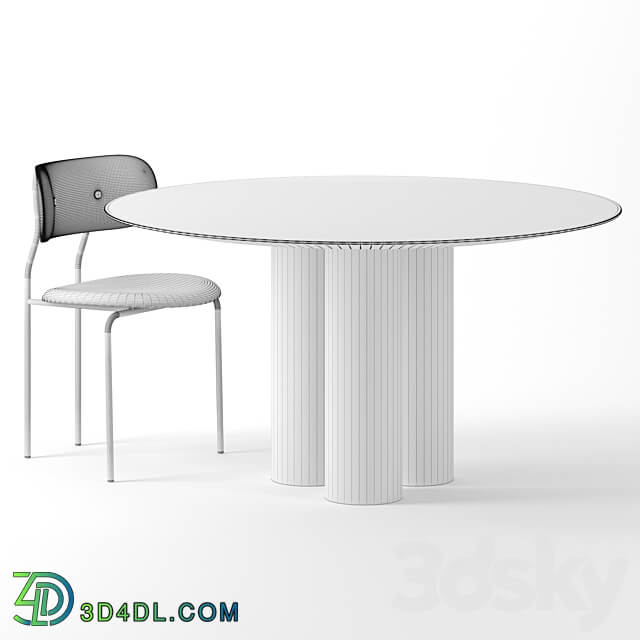 Table Chair Hommage Grande Dining Table by Artilleriet