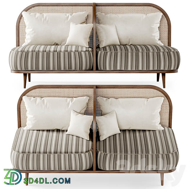 Two seater restaurant sofa TS2 Double sofa