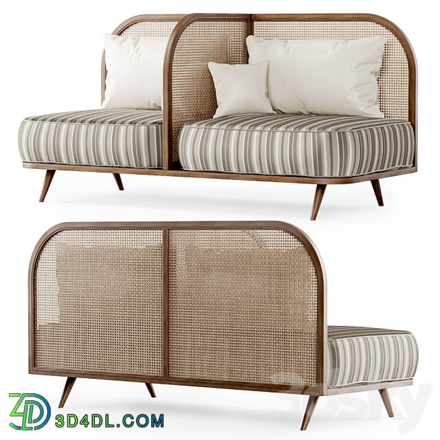 Two seater restaurant sofa TS2 Double sofa