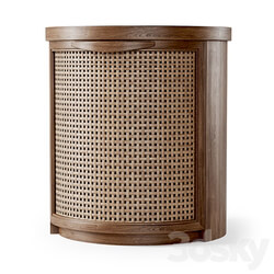 Sideboard Chest of drawer Wooden side table Rattan bedside table 