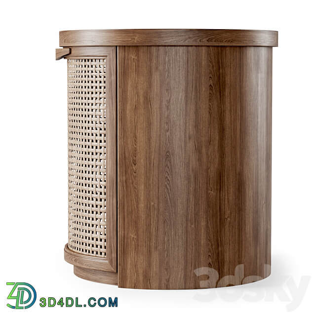 Sideboard Chest of drawer Wooden side table Rattan bedside table
