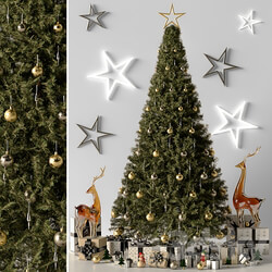 Christmas Tree 01 for Vray 