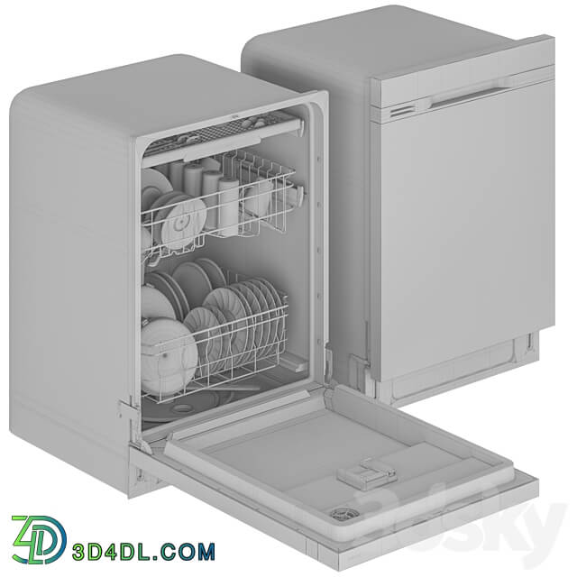 Kitchen appliance Front Control Dishwasher 001