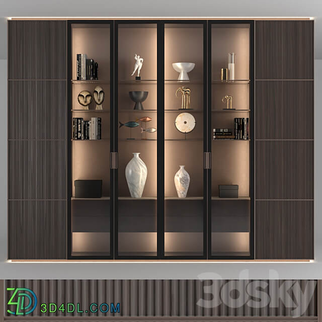 Wardrobe Display cabinets Rimadesio Modulor cabinet
