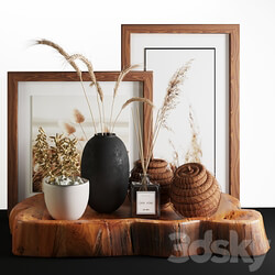 Natural Wood and Wheat decorative 