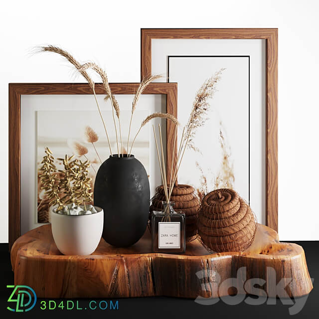 Natural Wood and Wheat decorative