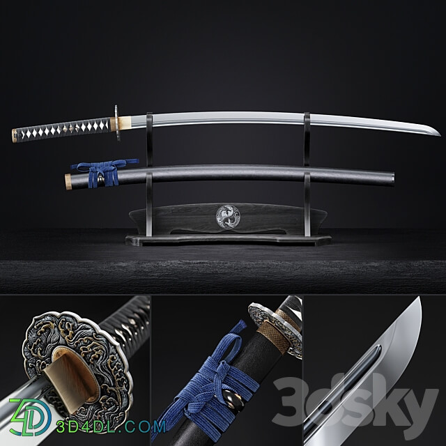Katana japanese sword Miscellaneous 3D Models