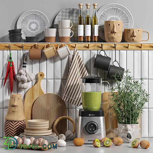 Decorative kitchen set 04
