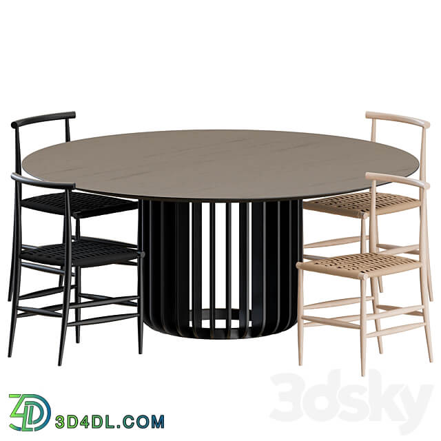 Table Chair Dinning set by miniforms