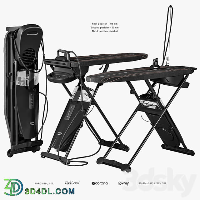 Ironing system Bork i810 Set 3D Models