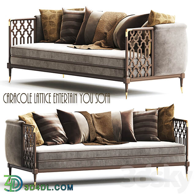 Caracole Lattice Entertain You Sofa