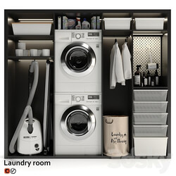 Bathroom accessories Laundry room 03 