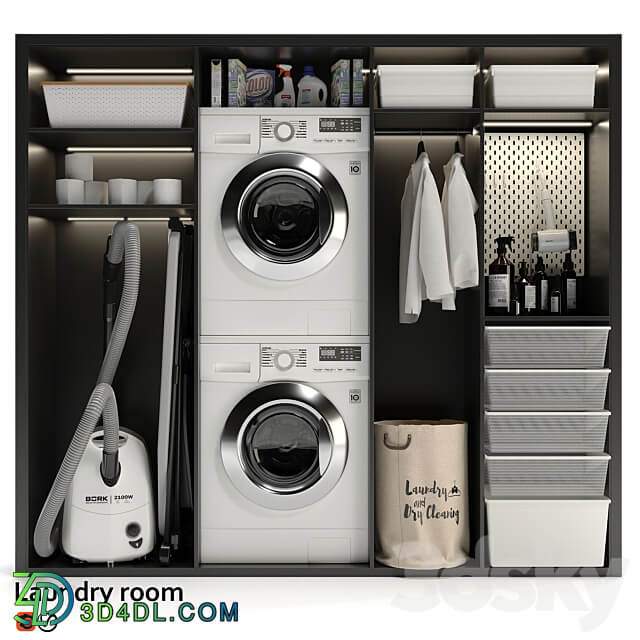 Bathroom accessories Laundry room 03