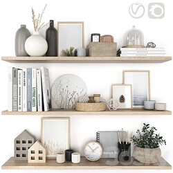 Decorative shelf set 