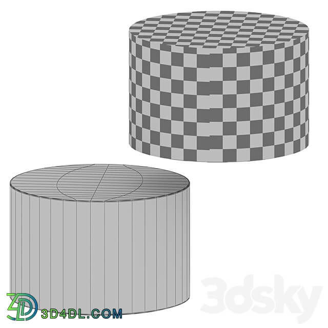 Cassidy Bunching Table Crate and Barrel 3D Models