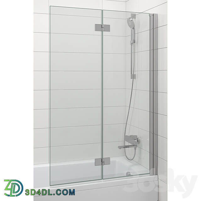 Bath screens and bathtubs Radaway and Ravak set 120