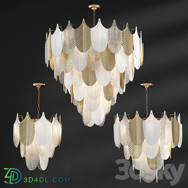 Chandelier pendant Abelia Chandelier Loft Concept Pendant light 3D Models