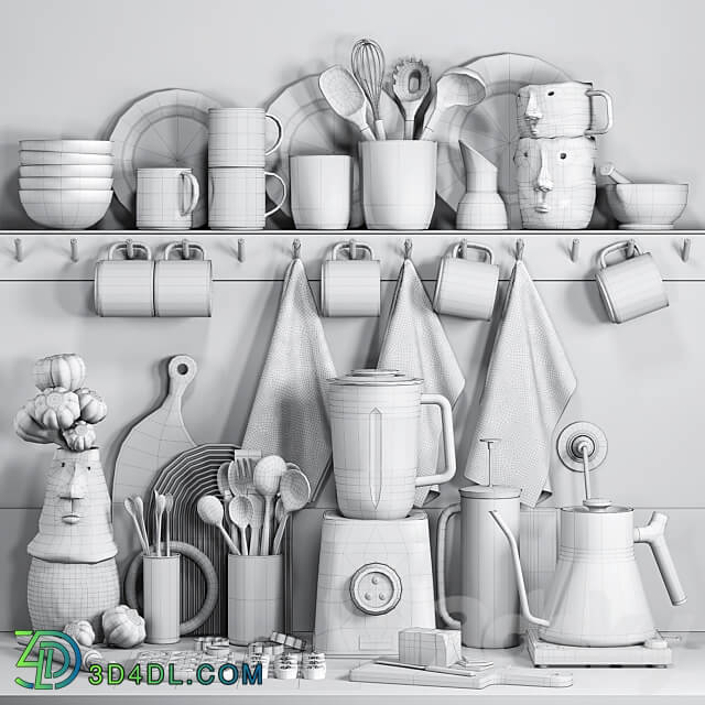 Decorative kitchen set 07