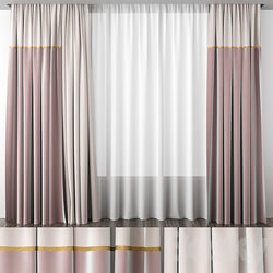 Dusty rose curtains 