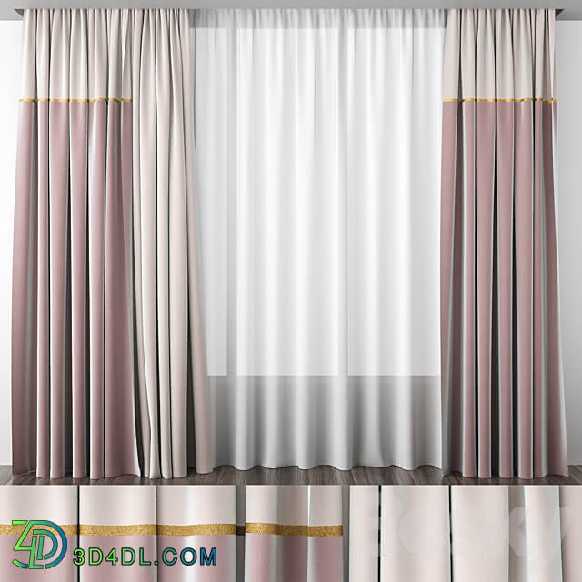 Dusty rose curtains