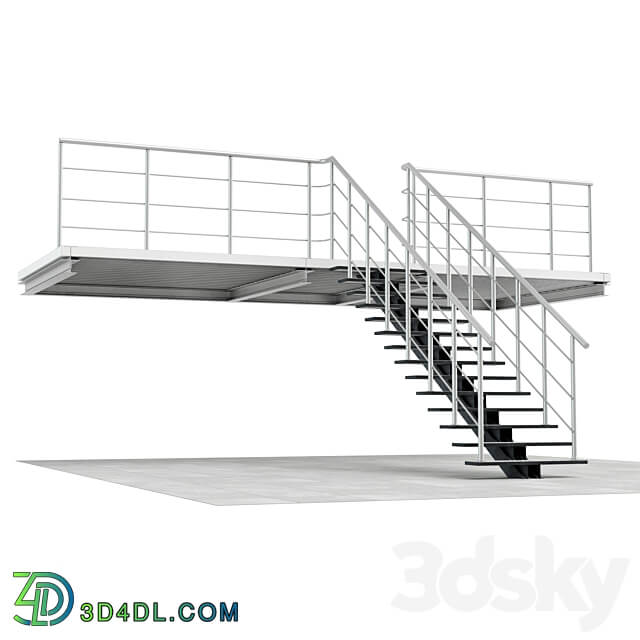 Warehouse stairs