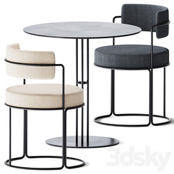 Table Chair Round Dining Table Paradiso by iSimar 