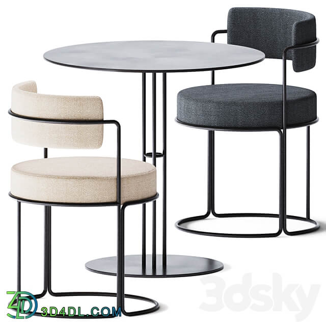 Table Chair Round Dining Table Paradiso by iSimar