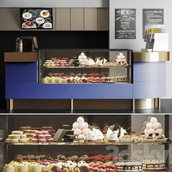 Confectionery shop with desserts and sweets 4. Cafe 3D Models 