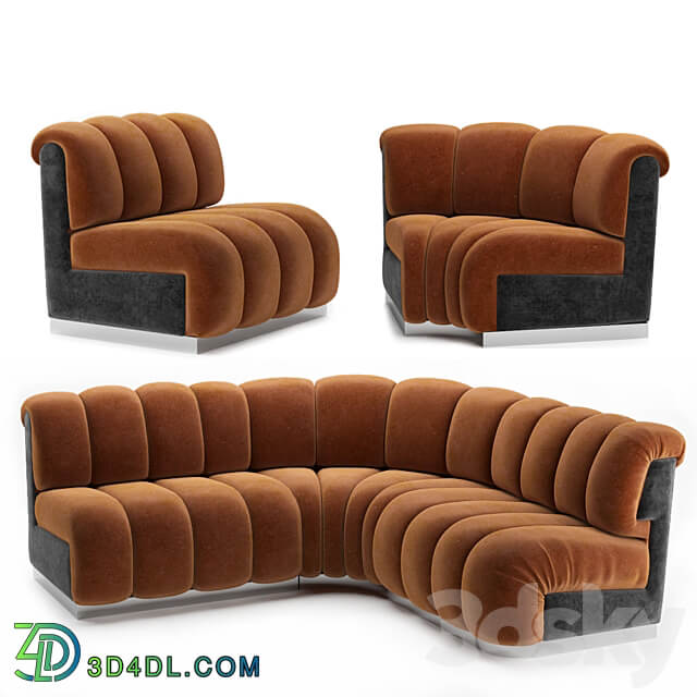 Restaurant modular sofa