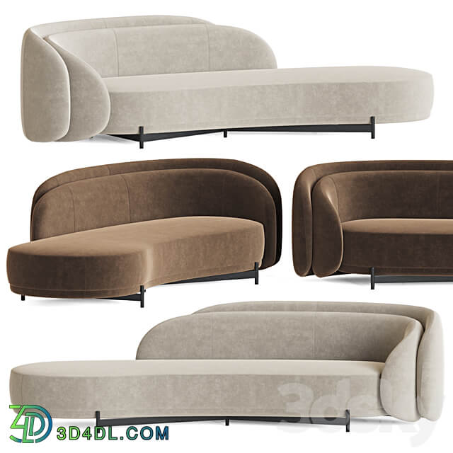 Layered back sofa