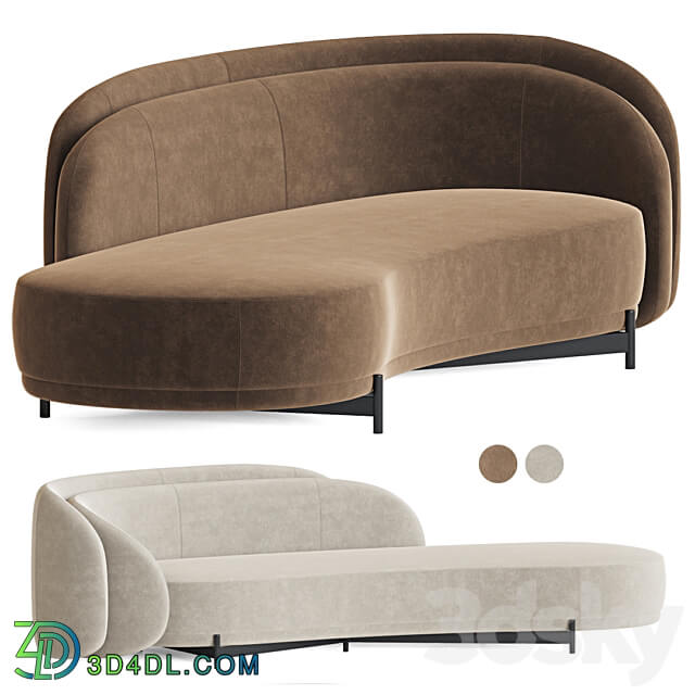 Layered back sofa