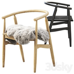 Joybird Rayne Dining Chair 2 options 3D Models 