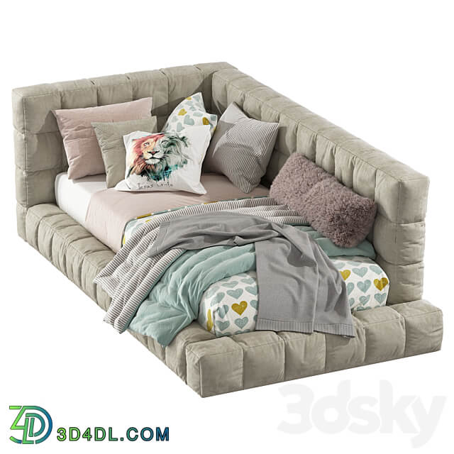 Bed Baldwin Lounge Corner Upholstered Bed 2