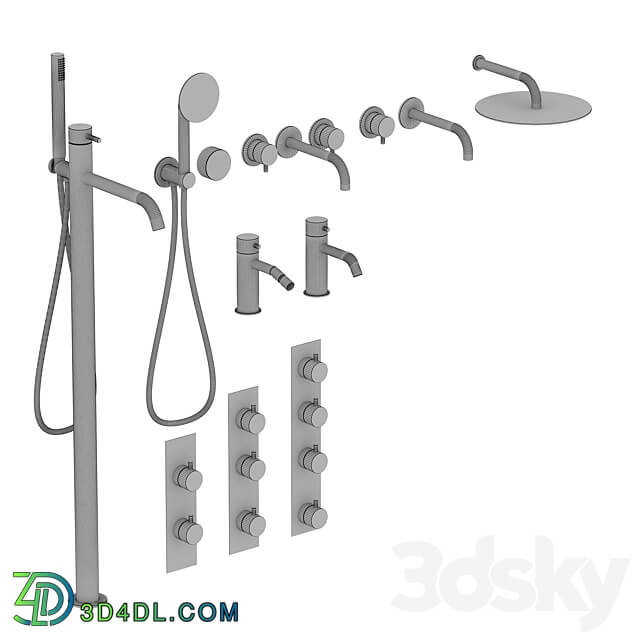 Plumbing mixers Quadro set 2