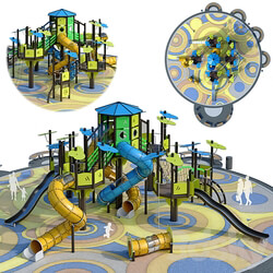 Large children playground. 3D Models 