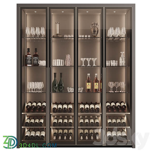 Wardrobe Display cabinets Сupboard with dishes My Design 15