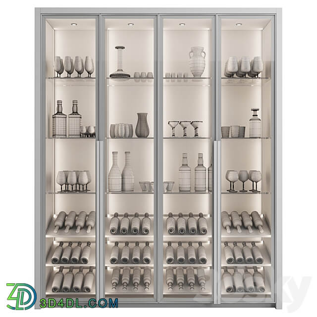 Wardrobe Display cabinets Сupboard with dishes My Design 15