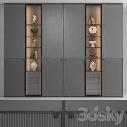 Wardrobe Display cabinets Rimadesio Modulor cabinet V2 