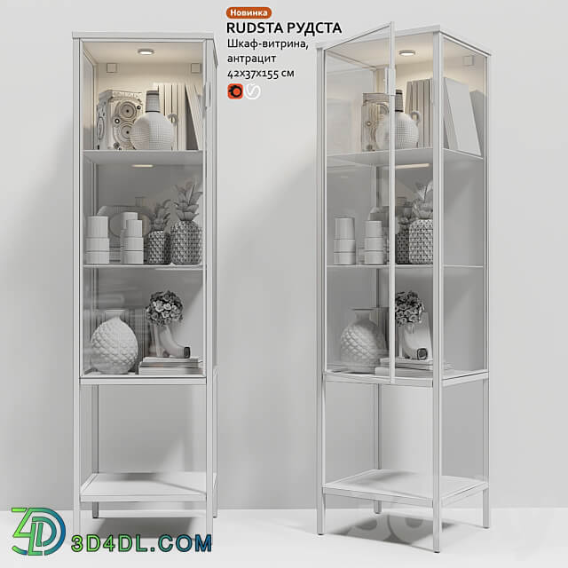 Wardrobe Display cabinets Wardrobe showcase IKEA RUDSTA RUDSTA