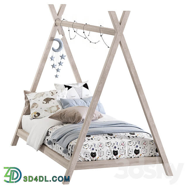 Baby bed in the form of a house 4