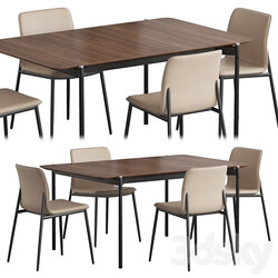 Table Chair Augusta table Newport chair Boconcept dining set 