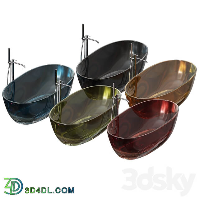 Reflex Color Bathtub by Antonio Lupi