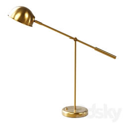 Zara Home The gold metal table lamp 