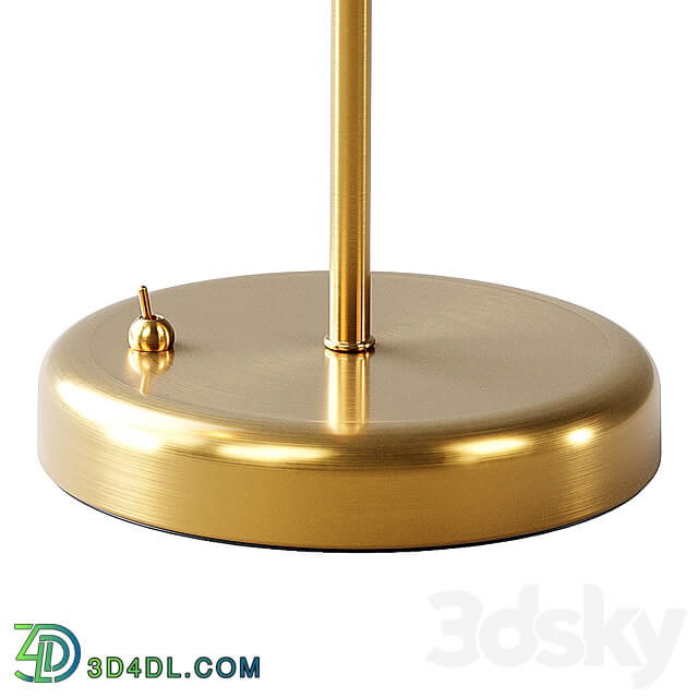 Zara Home The gold metal table lamp