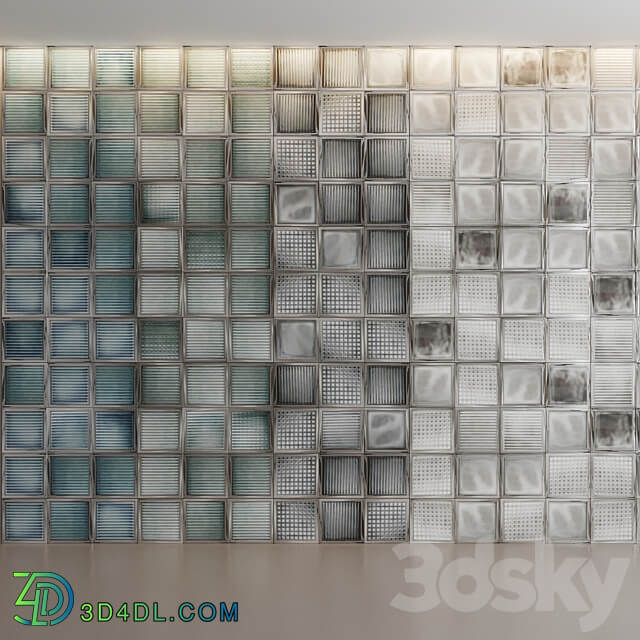 Tile Diesel Glass Blocks by Iris Ceramica