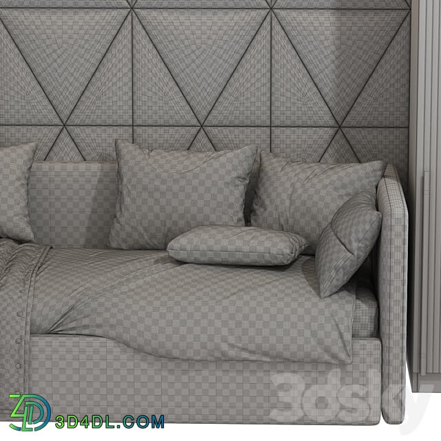 Upholstered sofa bed