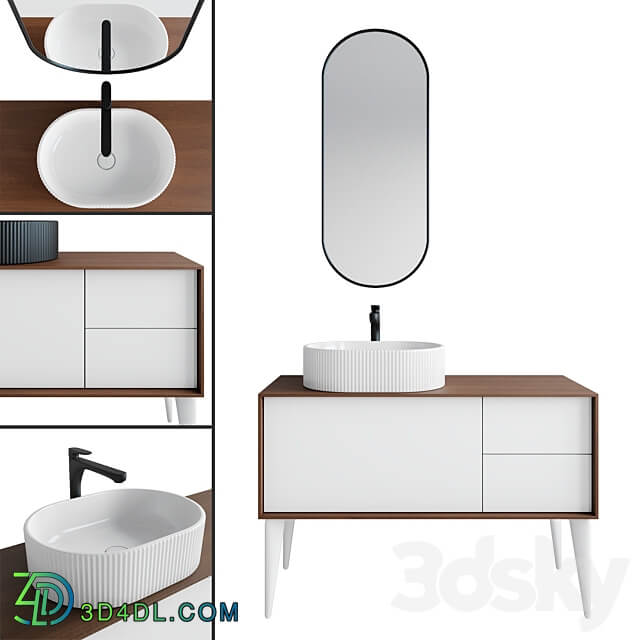 Vento washbasin and cabinet Atollo Kerama Marazzi