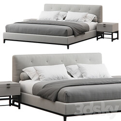 Bed Andersen Quilt Bed by Minotti 